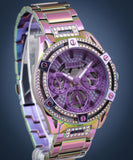 Guess Queen Multicolor Dial Multicolor Steel Strap Watch For Women - GW0464L4