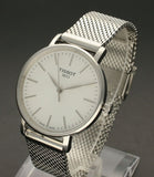 Tissot Everytime Lady Silver Dial Silver Mesh Bracelet Watch for Women - T143.210.11.011.00