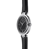 Tissot T Lady Flamingo Black Dial Black Leather Strap Watch For Women - T094.210.16.051.00