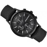 Emporio Armani Renato Chronograph Black Dial Black Nylon Strap Watch For Men - AR11457