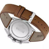 Hugo Boss Champion White Dial Brown Leather Strap Watch for Men - 1513879