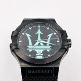 Maserati Potenza Aqua Edition Black Dial Black Mesh Bracelet Watch For Men - R8853144002