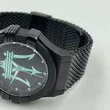 Maserati Potenza Aqua Edition Black Dial Black Mesh Bracelet Watch For Men - R8853144002