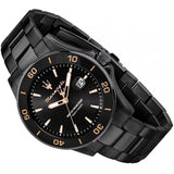 Maserati Competizione Black Dial Black Steel Strap Watch For Men - R8853100035