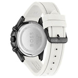 Hugo Boss Admiral Chronograph Black Dial White Rubber Strap Watch for Men - 1513966