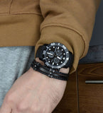 Tissot Seastar 1000 Chronograph Black Dial Black Silicone Strap Watch For Men - T120.417.37.051.02