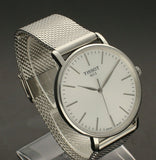 Tissot Everytime Gent Silver Dial Silver Mesh Bracelet Watch for Men - T143.410.11.011.00