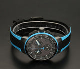 Tissot T Race Cycling Chronograph Black Dial Two Tone Rubber Strap Watch For Men - T111.417.37.441.05