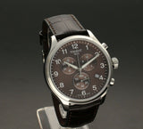 Tissot T Sport Chrono XL Classic Brown Dial Brown Leather Strap Watch For Men - T116.617.16.297.00