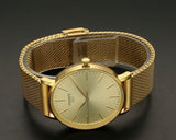 Tissot Everytime Gent Gold Dial Gold Mesh Bracelet Watch for Men - T143.410.33.021.00