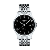 Tissot T Classic Powermatic 80 Black Dial Silver Steel Strap Watch For Men - T41.1.483.52