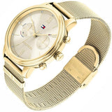 Tommy Hilfiger Blake Quartz Gold Dial Gold Mesh Bracelet Watch for Women - 1782302