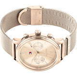 Tommy Hilfiger Blake Quartz Gold Dial Gold Mesh Bracelet Watch for Women - 1782303