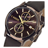 Maserati Epoca Chronograph Brown Dial Brown Leather Watch For Men - R8871618006