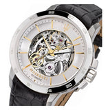 Maserati Ingegno Automatic Black Skeleton Dial Black Leather Strap Watch For Men - R8821119002