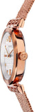 Versace Meander White Dial Rose Gold Mesh Bracelet Watch for Women - VELW00620