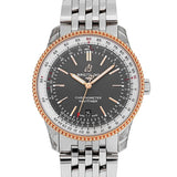 Breitling Navitimer Automatic 41mm Grey Dial Silver Steel Strap Mens Watch - U17326211M1A1