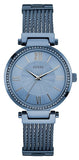 Guess Soho Diamonds Blue Dial Blue Mesh Bracelet Watch For Women - W0638L3