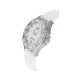 Tissot Seastar 1000 Quartz Mother of Pearl Dial White Rubber Strap Watch for Women - T120.210.17.116.00