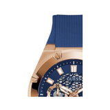 Guess Third Gear Analog Blue Dial Blue Rubber Strap Watch for Men - GW0334G3