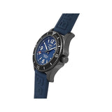 Breitling Superocean Automatic 46mm Blue Dial Blue Rubber Strap Watch for Men - M17368D71C1S1