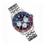 Guess Odyssey Multifunction Blue Dial Silver Steel Strap Watch For Men - W1107G2