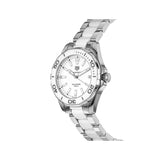 Tag Heuer Aquaracer Quartz 35mm White Dial Two Tone Steel Strap Watch Women - WAY131B.BA0914