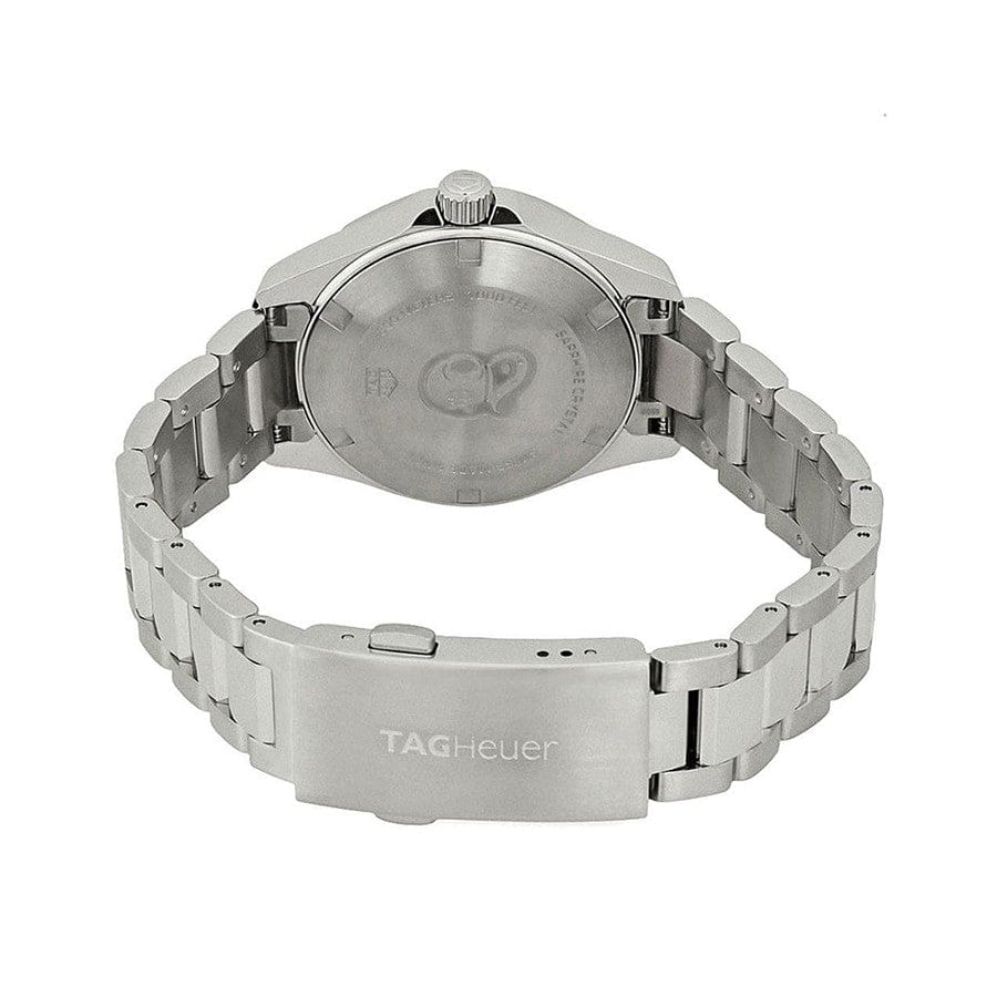 TAG Heuer WBD131B stainless steel watch, back view